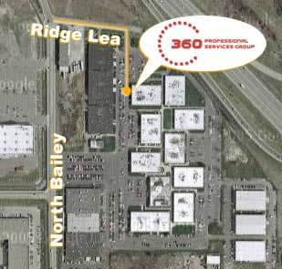 Location of 360 PSG offices within First Amherst Complex