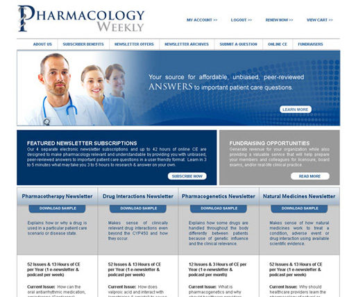 Pharmacology Weekly Home