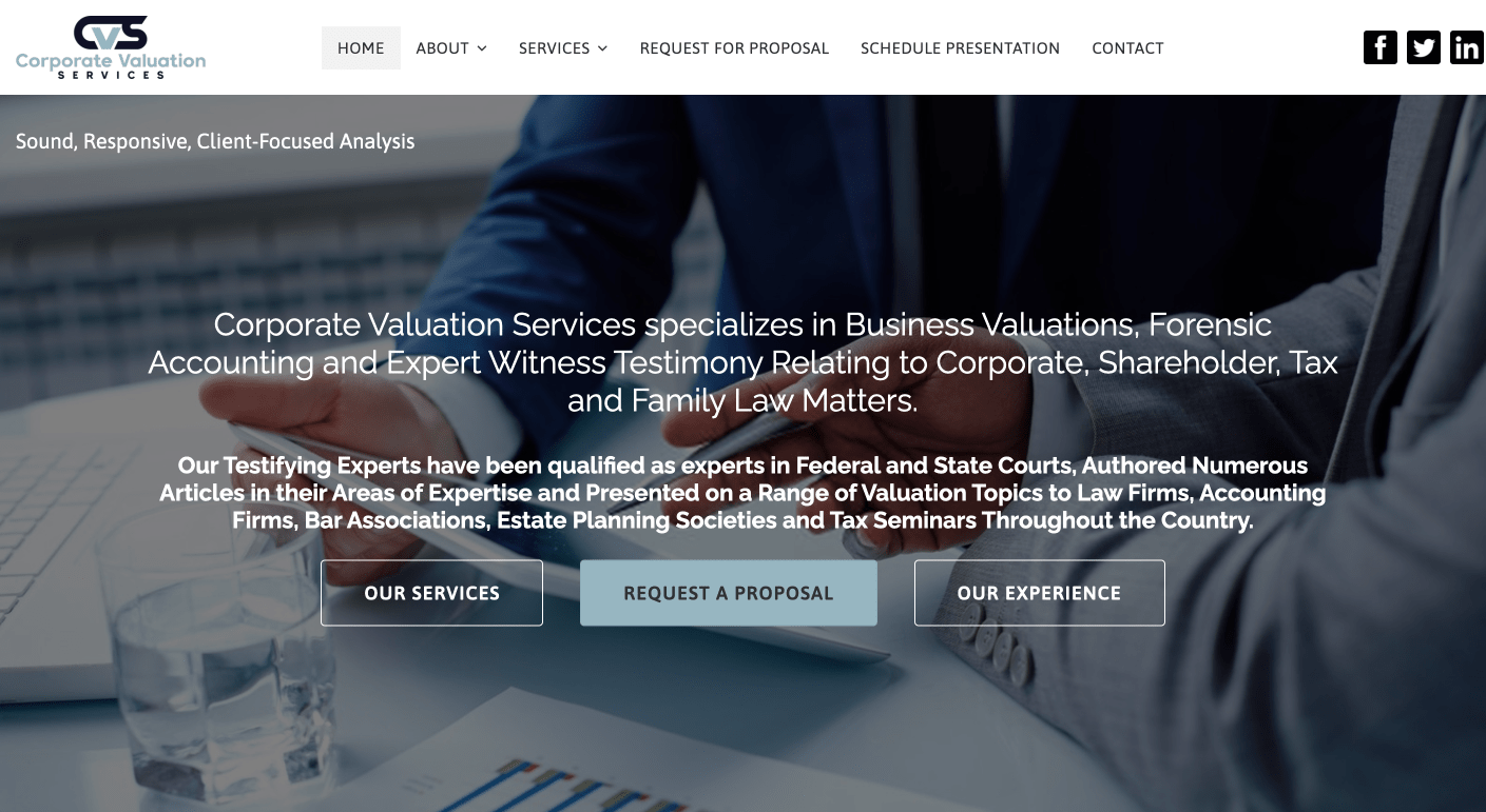 Corporate Valuation Services