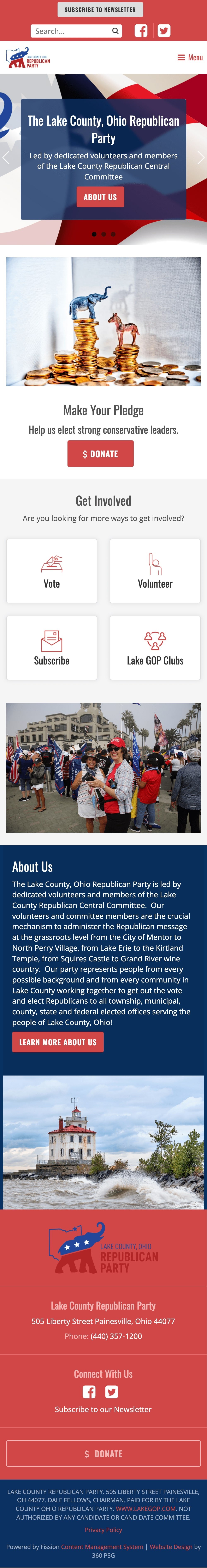 The Lake County, Ohio Republican Party Website - Mobile