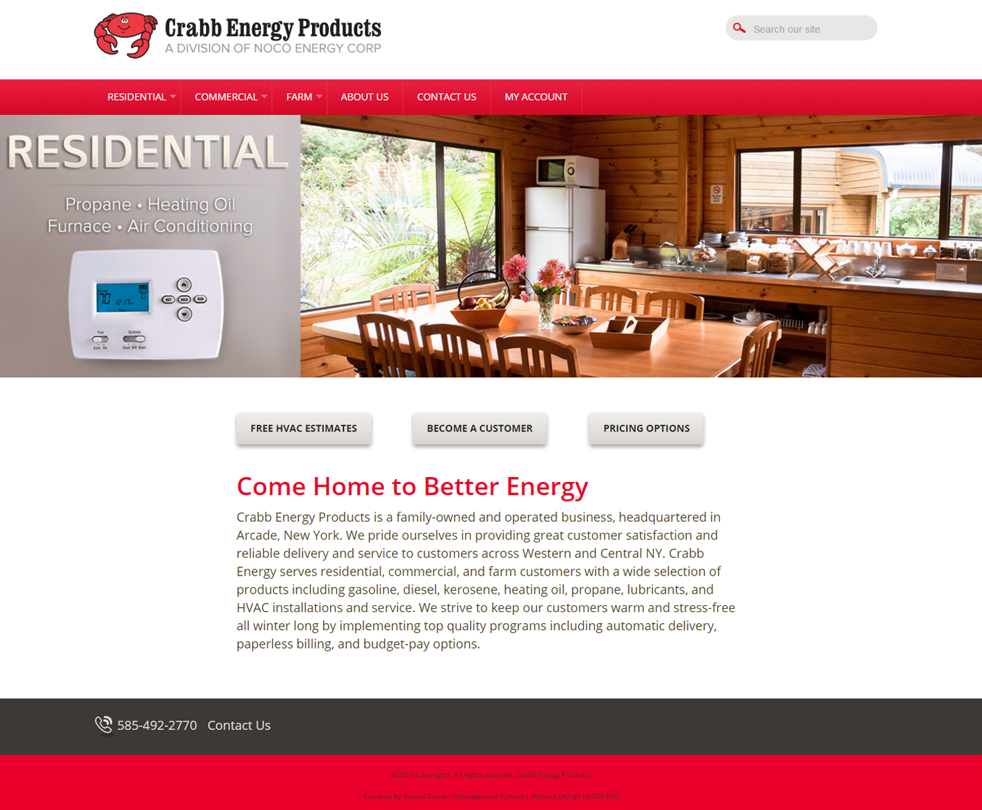 Crabb Energy Website - Desktop