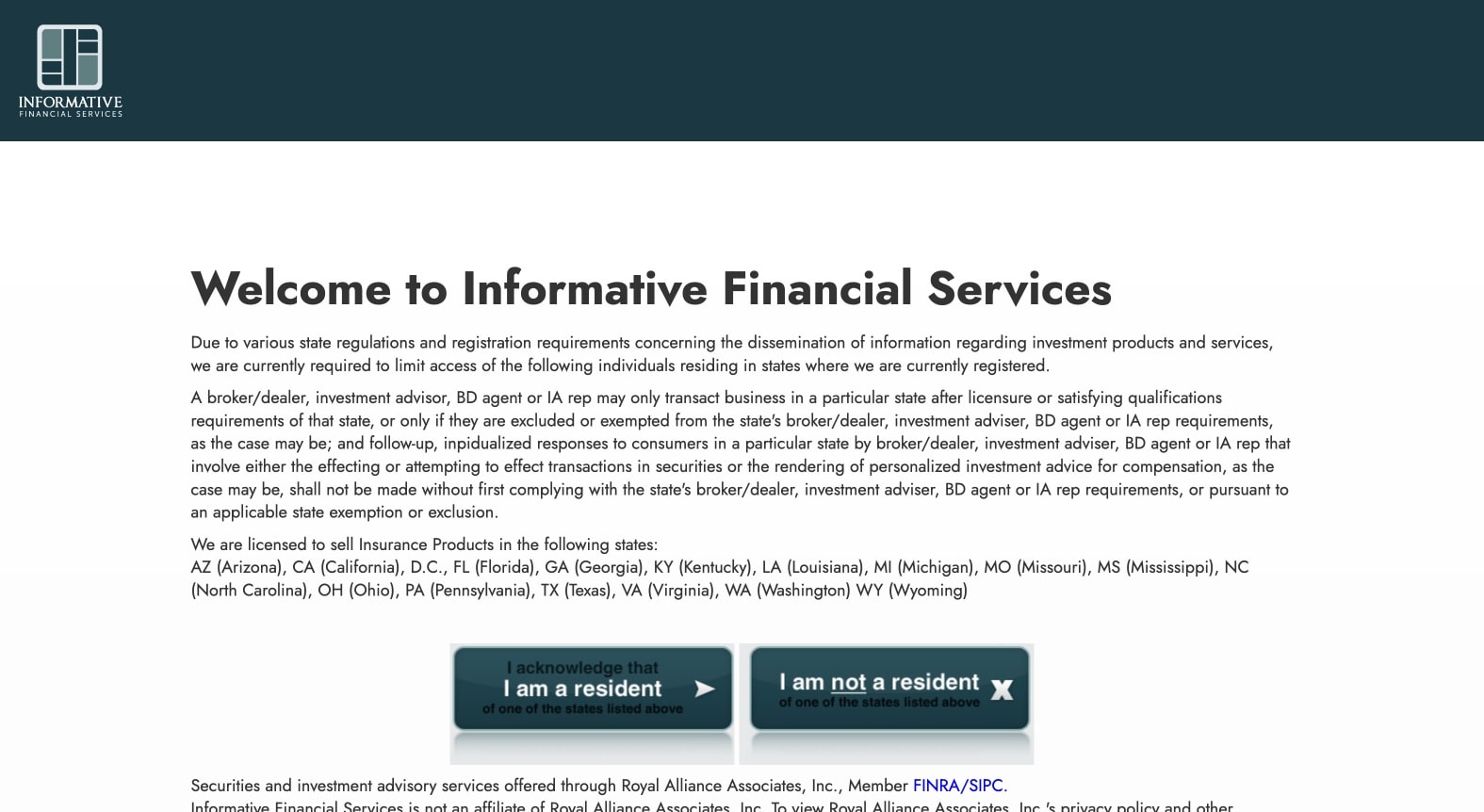 Informative Financial Services