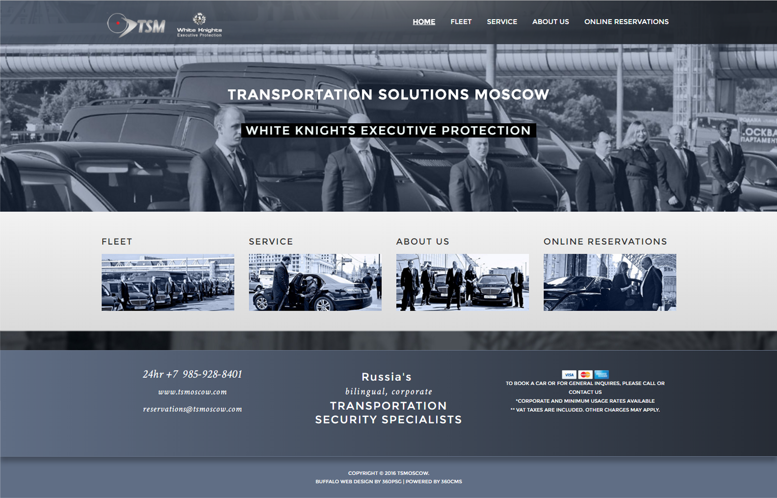 TSMoscow Website - Desktop