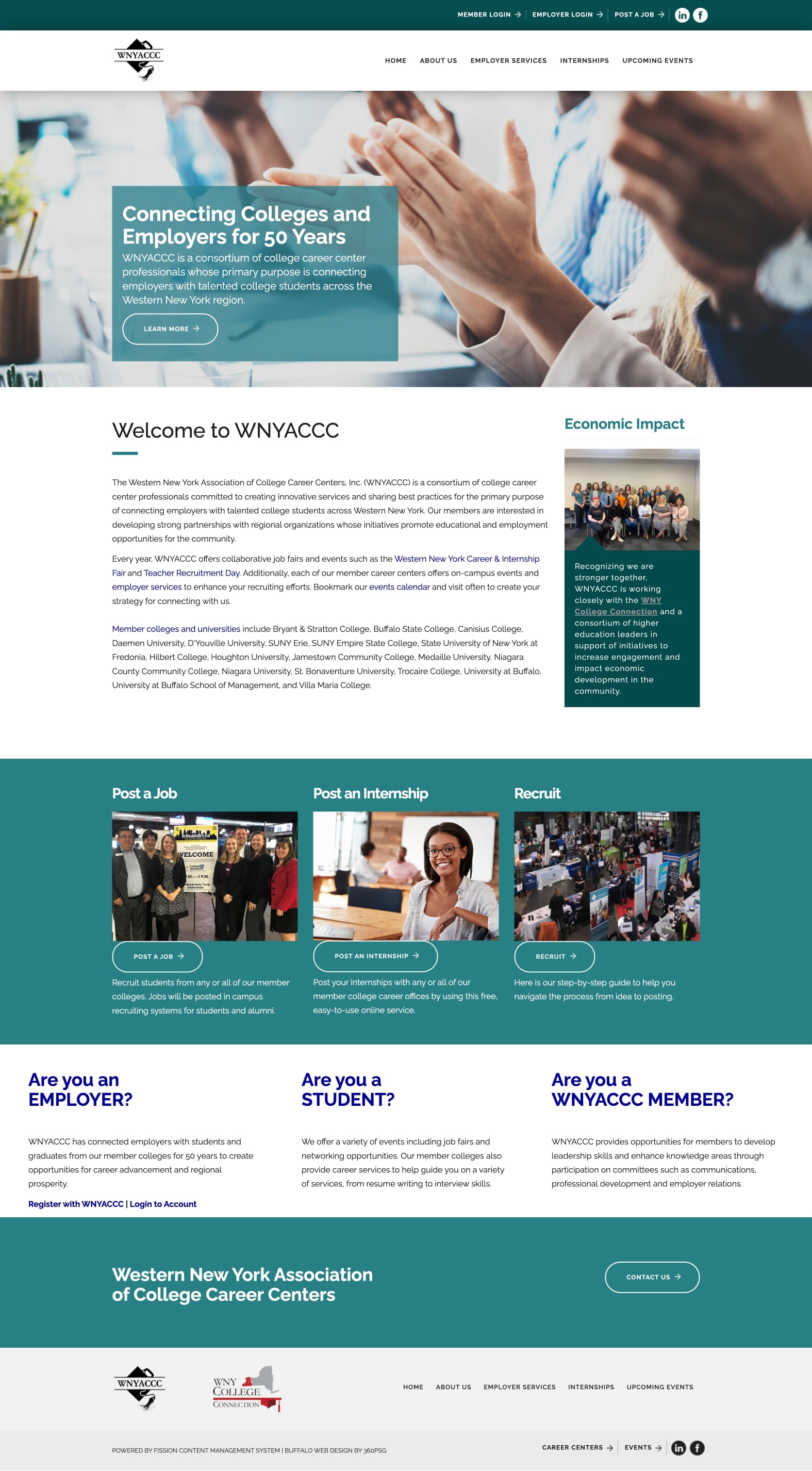 WNYACCC Website - Desktop